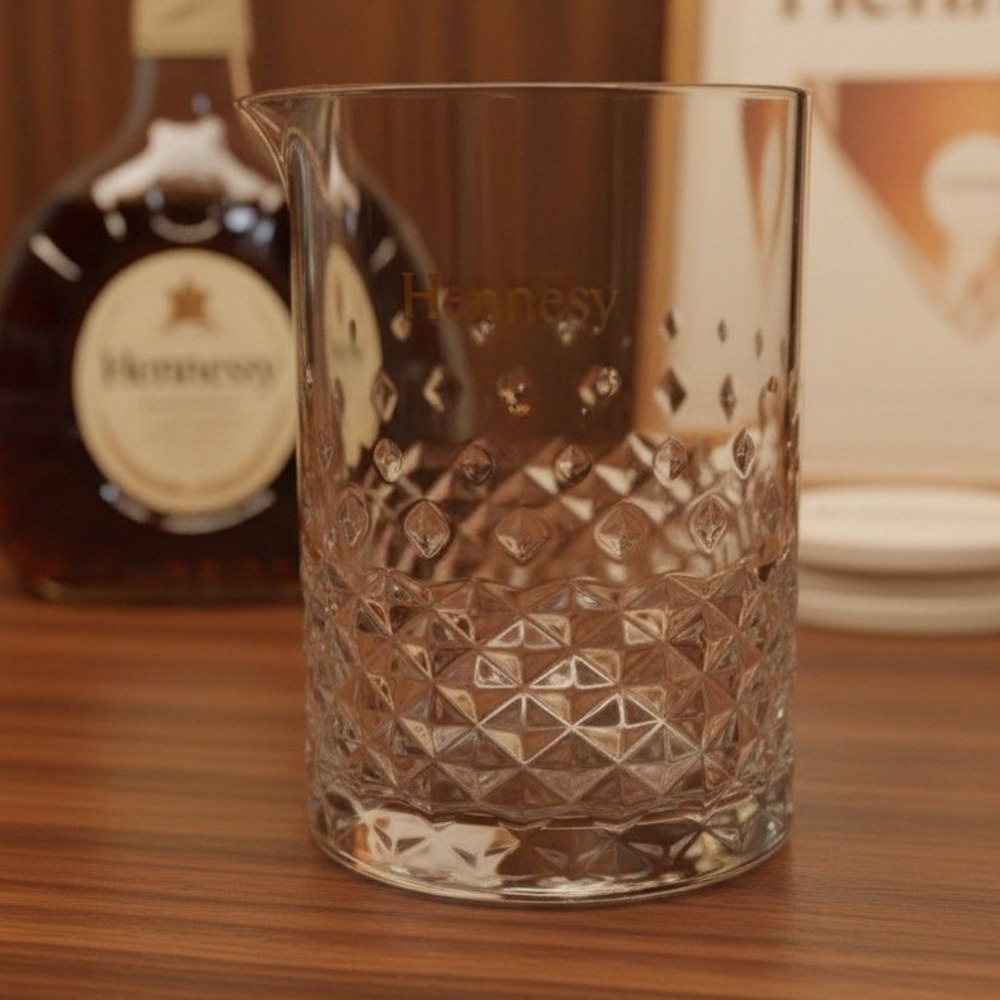 Hennessy Cognac Crystal Mixing Pitcher - 5 3/4" Tall